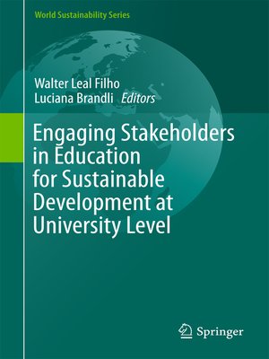 cover image of Engaging Stakeholders in Education for Sustainable Development at University Level